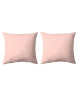 COTE DECO Lot de 2 Taies d\'Oreillers Microfibre 63x63 cm  Rose