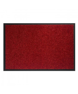 Tapis d?entrée TWISTER  Rouge  40x60 cm  Support vinyl antidérapant