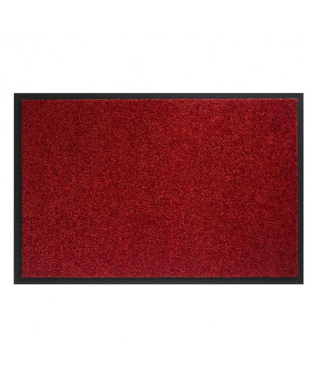 Tapis d?entrée TWISTER  Rouge  40x60 cm  Support vinyl antidérapant