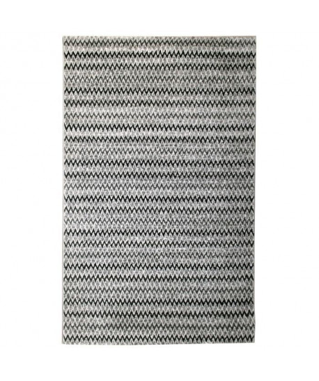 Tapis de salon contemporain TOSCANE Noir et gris 160x230cm