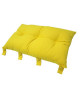 Tete de lit coussin 100% coton uni  50x70 cm  Jaune moutarde