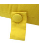 Tete de lit coussin 100% coton uni  50x70 cm  Jaune moutarde