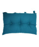 Tete de lit coussin 100% coton uni  50x70 cm  Bleu canard