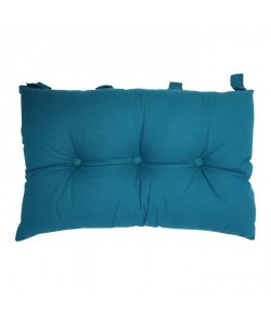 Tete de lit coussin 100% coton uni  50x70 cm  Bleu canard