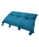 Tete de lit coussin 100% coton uni  50x70 cm  Bleu canard