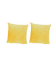 O\'CBO Lot de 2 coussins déhoussables AZTEQUES 40x40 cm  Jaune