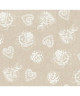 O\'CBO Lot de 2 galettes de chaises SHABBY MAX  38x38x8 cm  Beige  Motifs : Coeurs et roses