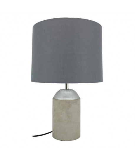 Lampe béton  abatjour E27 60W 48 cm gris