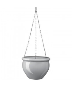 EMSA Pot de fleur a suspendre SIENA NOBILE ř 26 cm  Gris nacré