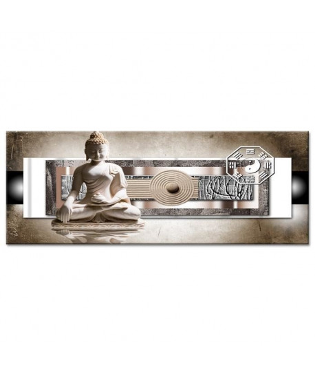 Tableau Déco Murale Jardin Zen Bouddha  Zen  80x30 cm