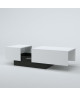 SODA Table basse style contemporain blanc L 116150 x l 51 cm