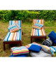 JARDIN PRIVE Coussin déco déhoussable Colors  40x40 cm  Multicolore