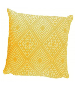 O\'CBO Coussin déhoussable AZTEQUES 55x55 cm  Jaune