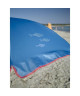 EZPELETA Parasol de plage Beach  Ř 180 cm  Poisson bleu Socle non inclus