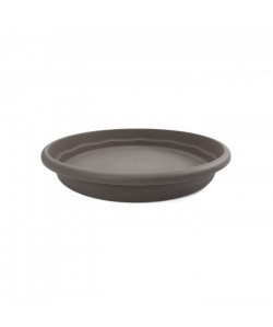 PLASTIKEN plateau rond Ř 60 cm pour pot rond  Taupe