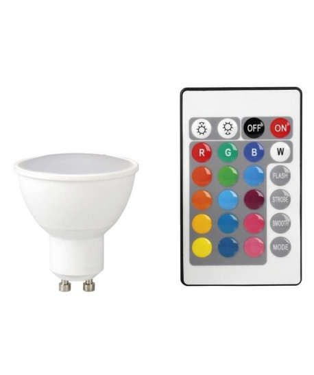 EXPERTLINE Ampoule décorative LED GU10 avec télécommande 3,5 W 16 couleurs