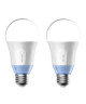 TPLINK Lot de 2 Ampoules LED LB120 connectées WiFi E27 60 W avec lumiere blanche personnalisable