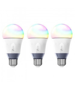 TPLINK Lot de 3 Ampoules LED LB130 connectées WiFi E27 avec changement de couleur, de blanc et de luminosité