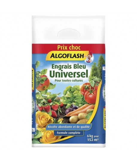 ALGOFLASH Engrais Bleu Universel  6kg  Prix choc