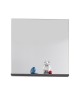 SAN DIEGO Ensemble meubles sousvasque  miroir de salle de bain L 60 cm  Blanc mat et gris