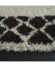 ASMA Tapis de salon style Berbere en polypropylene  160x230 cm  Ivoire et Noir