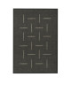 Tapis de salon Flourluxe black silver 80x150 cm