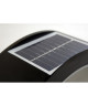 LUNA  Applique extérieure solaire LED en métal noir et PVC