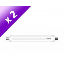 OSRAM Lot de 2 Tubes LED Linolite S19 9 W équivalent a 60 W blanc chaud