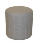 Pouf rond Simply matelassé  35x35 cm  Gris