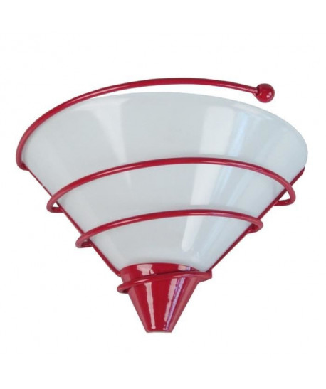 Applique murale en verre  SPIRALITO Rouge  E27 40W