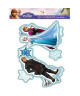 FROZEN Reine des neiges Set de 10 élémentsstickers en mousse bleu