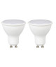 EXPERTLINE Lot de 2 Ampoules LED GU10 7 W équivalent a 45 W blanc chaud