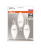 OSRAM Lot de 3 Ampoules LED E14 flamme dépolie 5,7 W équivalent a 40 W blanc chaud