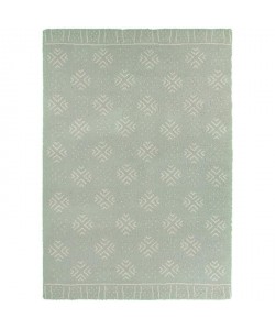 CONTINENTAL Tapis de salon laineux 160X230 cm Vert minéral/Creme