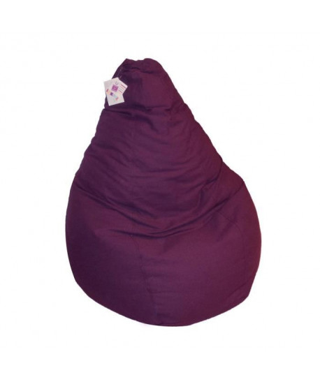 Poire Coton SALSA Aubergine 80x120 cm