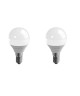 DURACELL Lot de 2 ampoules LED E14 sphérique 3,4 W équivalent 25 W blanc chaud