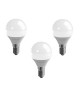 DURACELL Lot de 3 ampoules LED E14 sphérique 3,4 W équivalent 25 W blanc chaud