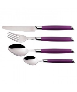 JEAN DUBOST Ménagere 24 pieces ANGLE  Aubergine