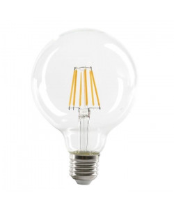 EXPERTLINE Ampoule LED filament E27 G95 SMD 6 W SMD céramique 6 W équivalence 48 W blanc chaud