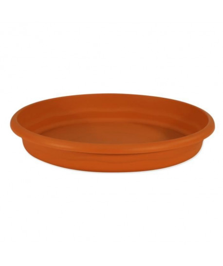 PLASTIKEN Plateau rond Ř 40 cm pour pot rond  Terracotta