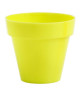 Pot rond plastique pistache brillant Ř 26 cm