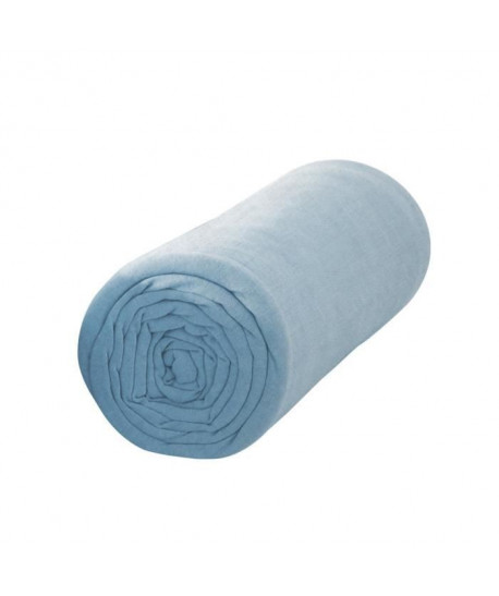 TODAY Drap housse 100% coton  140 x 190 cm  Portofino bleu