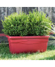 DEROMA Jardiniere Salisburgo  100x44,5x40,5cm  92l  Rouge griotte