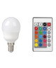 EXPERTLINE Ampoule décorative LED E14 G45 avec télécommande 3,5 W 16 couleurs