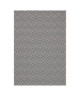 ALASKA II Tapis scandinave tissé plat en velours polypropylene  160x230 cm  Beige et gris anthracite