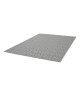 ALASKA II Tapis scandinave tissé plat en velours polypropylene  160x230 cm  Beige et gris anthracite