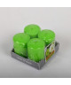 Lot de 4 Bougies parfumées Pomme verte 4x6cm