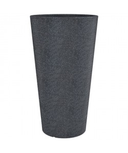 SCHEURICH Pot en plastique rotomoulé Coneo High 243  39 x 70 cm  Noir granite