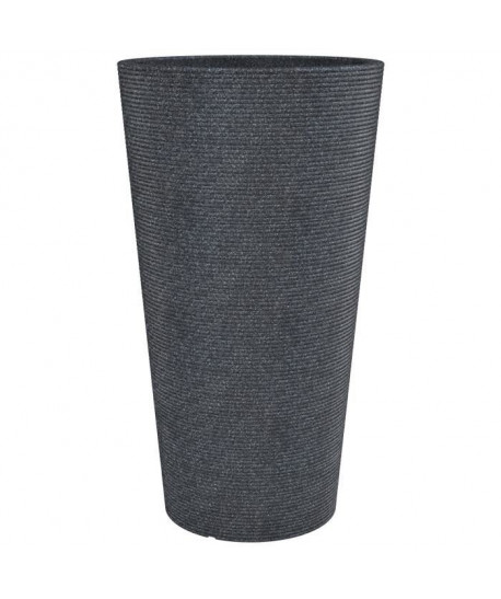 SCHEURICH Pot en plastique rotomoulé Coneo High 243  39 x 70 cm  Noir granite