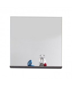 SAN DIEGO Miroir de salle de bain L 60 cm  Blanc mat et gris